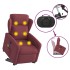 Sillón de masaje eléctrico reclinable elevable tela rojo