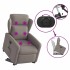 Sillón de masaje eléctrico reclinable elevable tela