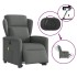 Sillón de masaje eléctrico reclinable elevable tela gris
