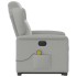 Sillón de masaje eléctrico reclinable elevable tela gris