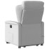 Sillón de masaje eléctrico reclinable elevable tela gris