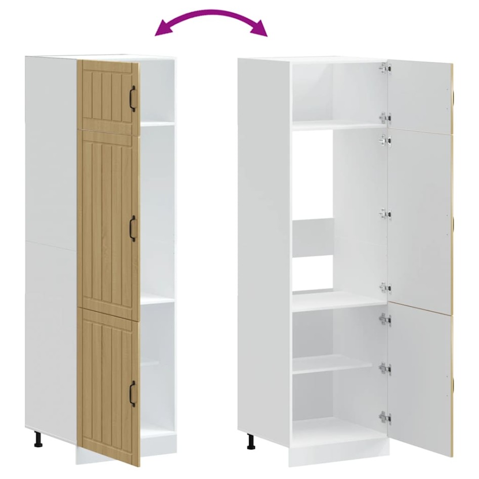 Mueble de cocina Lucca de madera contrachapada roble