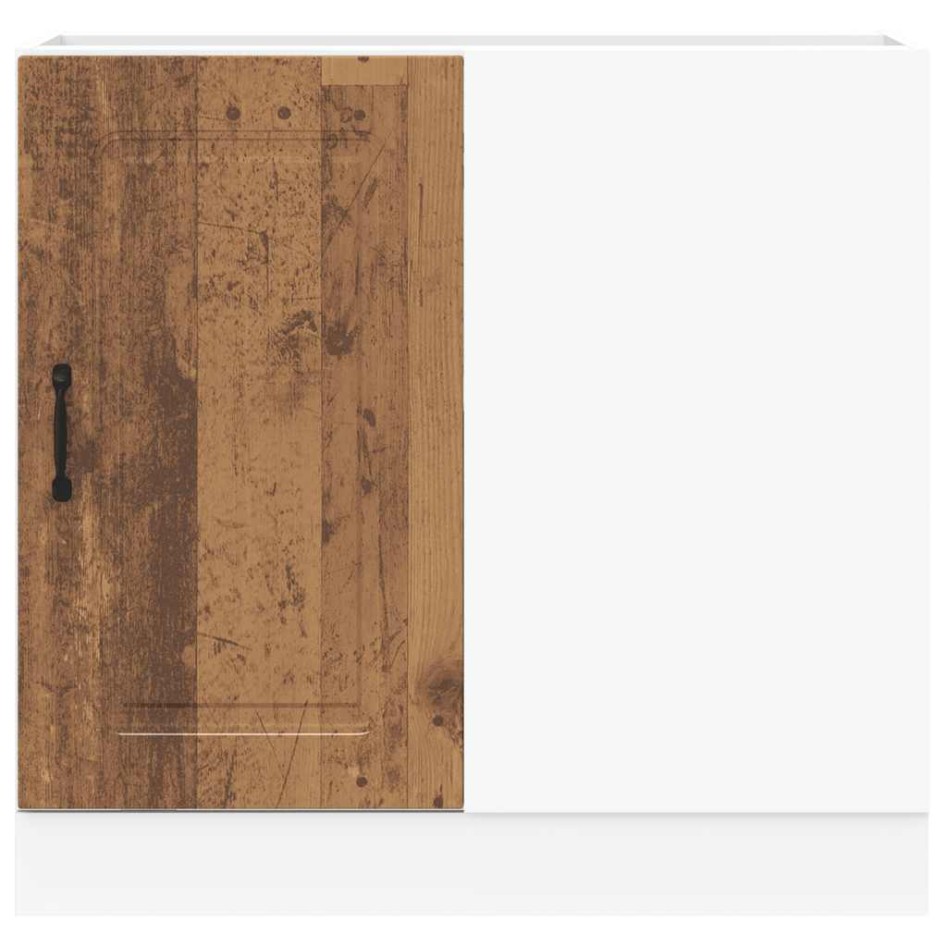 Mueble bajo de cocina Kalmar de madera antigua de