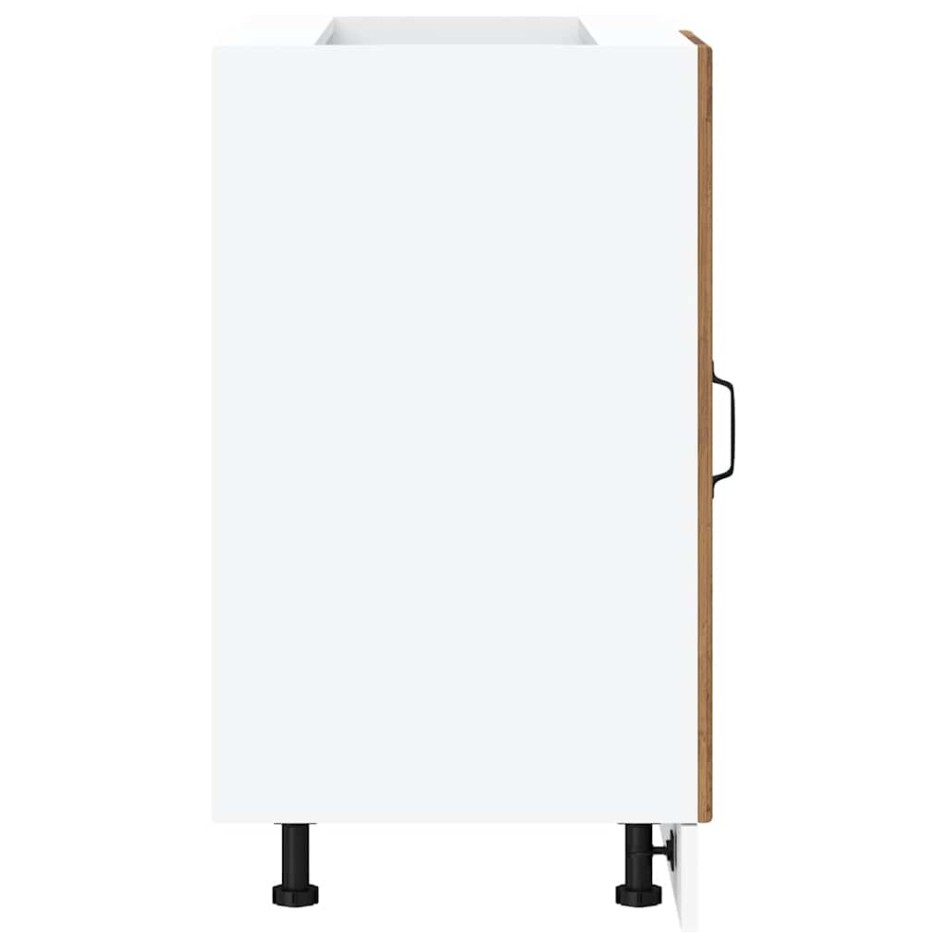 Mueble bajo de cocina Kalmar de madera antigua de