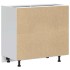 Mueble bajo de cocina Kalmar de madera antigua de
