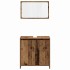 Juego de muebles de baño 3 piezas madera ingeniería