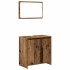 Juego de muebles de baño 3 piezas madera ingeniería
