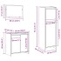 Juego de muebles de baño 3 piezas madera ingeniería