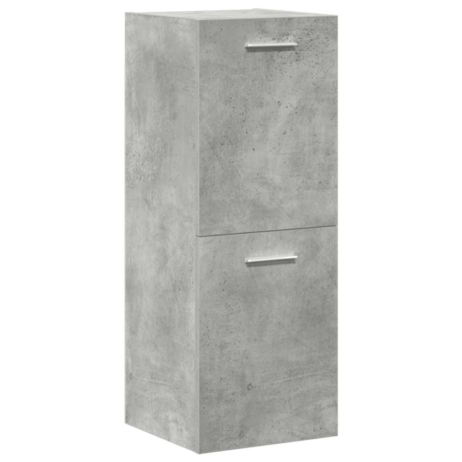 Juego muebles de baño 4 pzas madera contrachapada gris