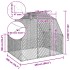 Gallinero 2,5x2x2,25 m acero