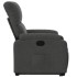 Sillón reclinable elevable tela de microfibra gris