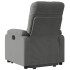 Sillón reclinable elevable tela de microfibra gris