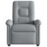 Sillón reclinable de tela gris