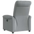 Sillón reclinable de tela gris