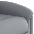 Sillón reclinable de tela gris