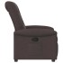 Sillón reclinable de tela marrón