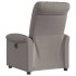 Sillón reclinable de tela gris