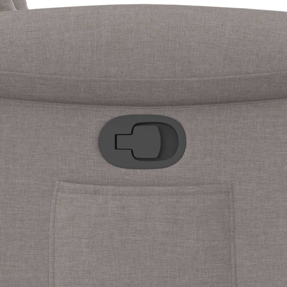 Sillón reclinable de tela gris