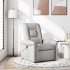 Sillón de masaje reclinable de tela gris