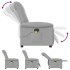 Sillón de masaje reclinable de tela gris