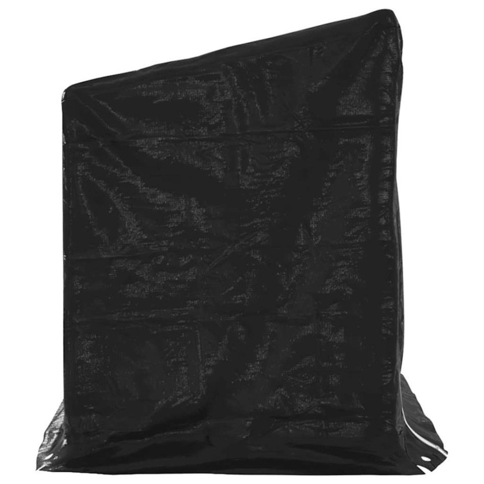 Leñero cubierta lluvia 200,5x80,5x110,5 cm acero