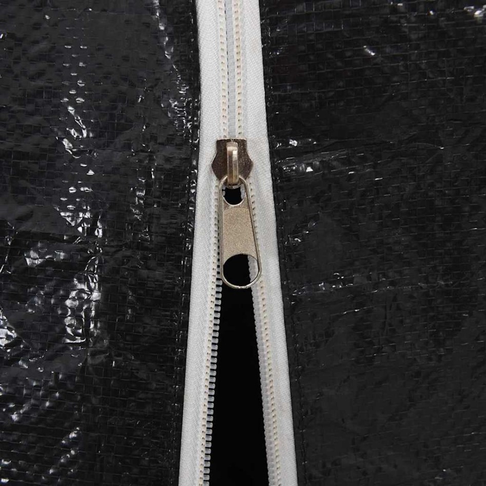 Leñero cubierta lluvia 200,5x80,5x110,5 cm acero