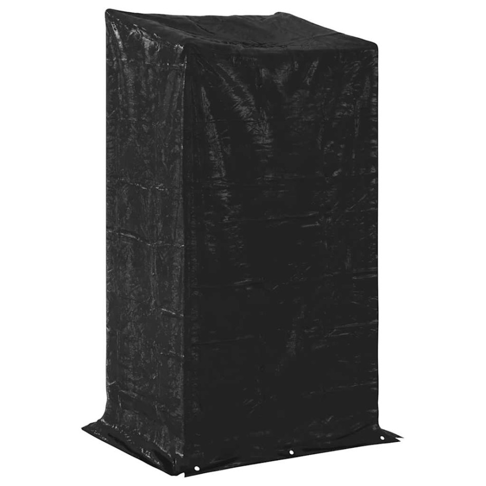 Leñero con protector de lluvia 100x80x200 cm acero