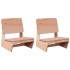 Sillas de jardín 2 uds madera abeto douglas 60x64x70,5