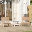 Sillas de jardín 2 uds madera maciza pino 60x52,5x72 cm