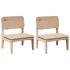 Sillas de jardín 2 uds madera maciza pino 60x52,5x72