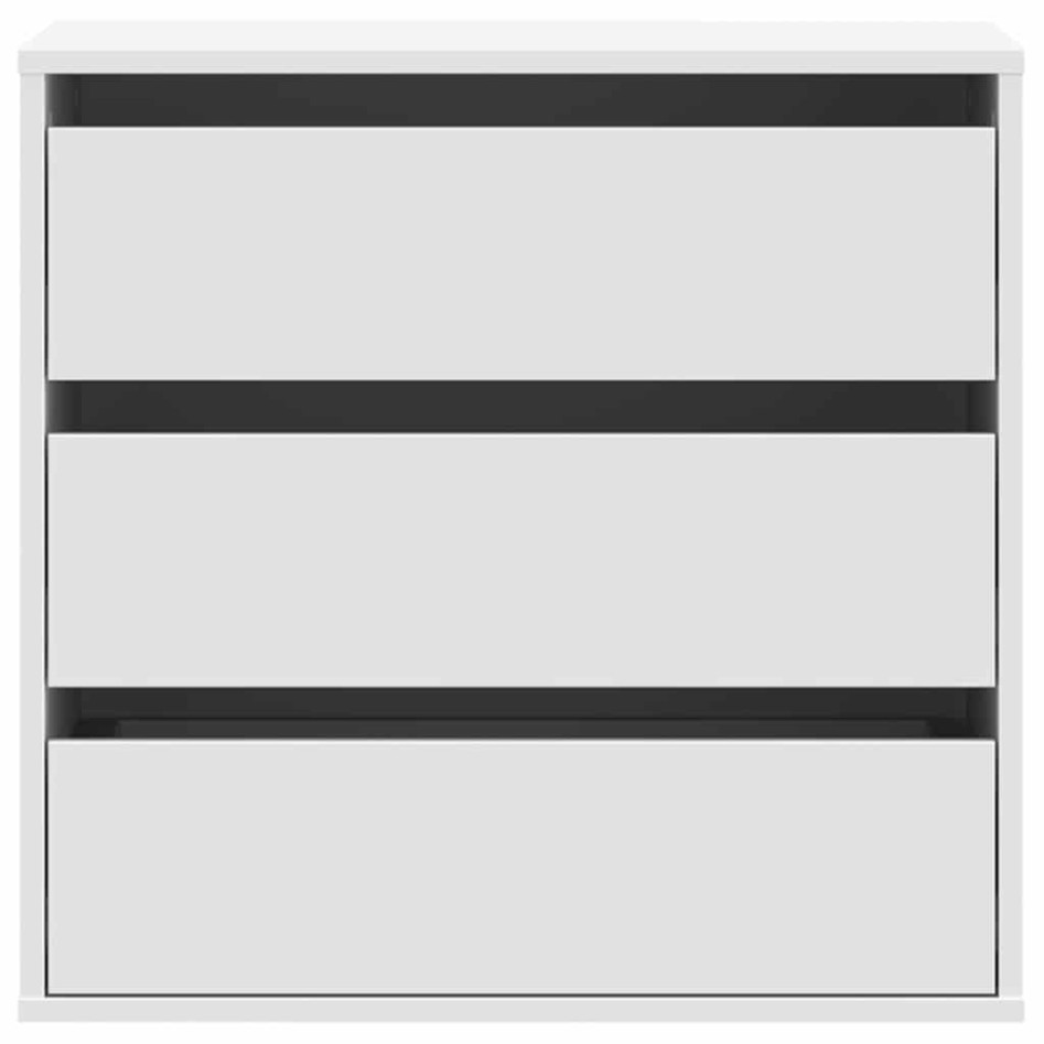 Cajonera de esquina madera de ingeniería blanca 60x41x58