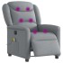 Sillón reclinable de masaje eléctrico tela gris