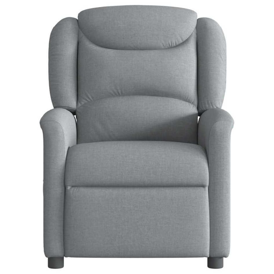 Sillón reclinable de masaje eléctrico tela gris