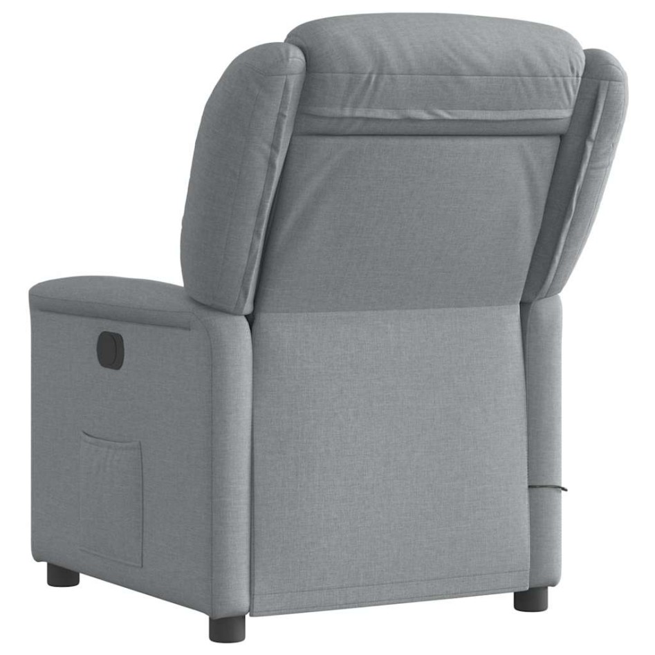 Sillón reclinable de masaje eléctrico tela gris