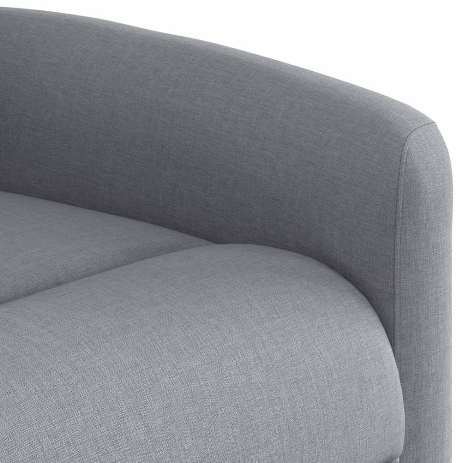 Sillón reclinable de masaje eléctrico tela gris