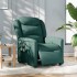 Sillón reclinable de masaje eléctrico tela verde