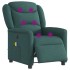 Sillón reclinable de masaje eléctrico tela verde