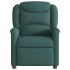 Sillón reclinable de masaje eléctrico tela verde