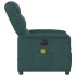 Sillón reclinable de masaje eléctrico tela verde