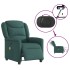Sillón reclinable de masaje eléctrico tela verde
