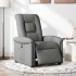 Sillón reclinable eléctrico de tela gris