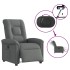 Sillón reclinable eléctrico de tela gris