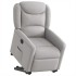 Sillón eléctrico reclinable elevable de tela gris