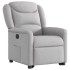Sillón eléctrico reclinable elevable de tela gris