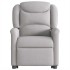 Sillón eléctrico reclinable elevable de tela gris