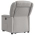 Sillón eléctrico reclinable elevable de tela gris