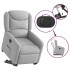 Sillón eléctrico reclinable elevable de tela gris