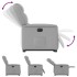 Sillón eléctrico reclinable elevable de tela gris