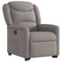 Sillón eléctrico reclinable elevable de tela gris