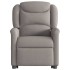 Sillón eléctrico reclinable elevable de tela gris